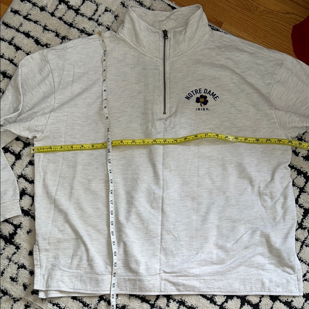 Notre Dame quarter Zip Up sweatshirt size XL